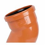 Отвод канализационный 45 гр. Sinikon 20120.R.B, диаметр 110 мм, красный