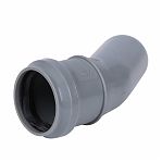 Отвод канализационный 30 гр. Sinikon Standart 5040003.R диаметр 32 мм, серый