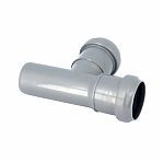 Тройник канализационный 87 гр. Sinikon 508011R, диаметр 40х40 мм, серый