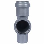 Тройник канализационный 87 гр. Sinikon 508011R, диаметр 40х40 мм, серый