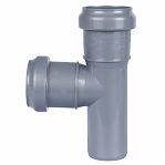 Тройник канализационный 87 гр. Sinikon 508011R, диаметр 40х40 мм, серый