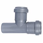 Тройник канализационный 87 гр. Sinikon 508011R, диаметр 40х40 мм, серый