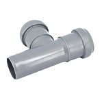 Тройник канализационный 87 гр. Sinikon 508011R, диаметр 40х40 мм, серый