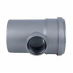 Тройник канализационный 87 гр. Sinikon 510035R, диаметр 110х50 мм, серый