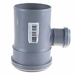 Тройник канализационный 87 гр. Sinikon 510035R, диаметр 110х50 мм, серый