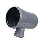 Тройник канализационный 87 гр. Sinikon 510035R, диаметр 110х50 мм, серый