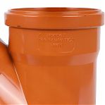 Тройник канализационный 45 гр. Sinikon 20300.R.B, диаметр 110х110 мм, красный