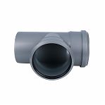 Тройник канализационный 87 гр. Sinikon Standart 508029R, диаметр 110х110 мм, серый
