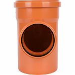 Тройник канализационный 87 гр. MagnaPlast 21330.R.B, диаметр 160х110 мм, красный