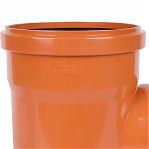 Тройник канализационный 87 гр. MagnaPlast 21330.R.B, диаметр 160х110 мм, красный