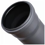 Труба канализационная Sinikon 500089, диаметр 110 мм, длина 1000 мм, серая