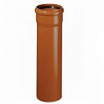 Труба канализационная Sinikon 20005.R, диаметр 110 мм, длина 500 мм, НПВХ SN4, красная