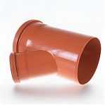 Тройник канализационный, 45 гр., Valfex 33160110, диаметр 160х110 мм, оранжевый