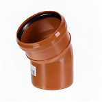 Отвод канализационный наружный 30 гр. Sinikon, диаметр 200 мм, красный