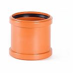 Муфта канализационная MagnaPlast, диаметр 200 мм, соединительная, красная