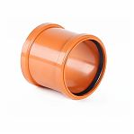 Муфта канализационная MagnaPlast, диаметр 200 мм, соединительная, красная
