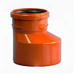 Переход эксцентрический Политэк, диаметр 200х160 мм, красный