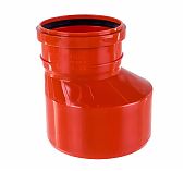 Переход эксцентрический Политэк, диаметр 200х160 мм, красный