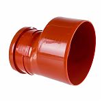 Переход эксцентрический Политэк, диаметр 200х160 мм, красный