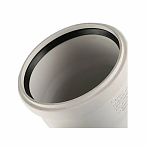 Отвод канализационный 15 гр., Rehau Raupiano 11234241001, диаметр 110 мм, полипропилен, белый