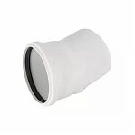 Отвод канализационный 15 гр., Rehau Raupiano 11234241001, диаметр 110 мм, полипропилен, белый