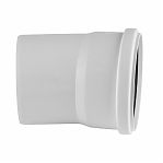 Отвод канализационный 15 гр., Rehau Raupiano 11234241001, диаметр 110 мм, полипропилен, белый
