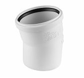 Отвод канализационный 15 гр., Rehau Raupiano 11234241001, диаметр 110 мм, полипропилен, белый