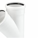 Тройник канализационный 45гр., Rehau Raupiano 11229841001, диаметр 110х110х110 мм, белый