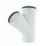 Тройник канализационный Rehau Raupiano 11229841001, 45х110х110х110 х PP