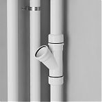 Тройник канализационный Rehau Raupiano 11229841001, 45х110х110х110 х PP