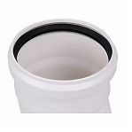Отвод канализационный 15 гр. Sinikon Comfort 504049.K, диаметр 110 мм, полипропилен, белый