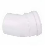 Отвод канализационный 15 гр. Sinikon Comfort 504049.K, диаметр 110 мм, полипропилен, белый