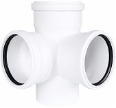 Крестовина двухплоскостная 87 гр. Sinikon Comfort 512041.K, диаметр 110х110х110, белая