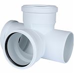 Крестовина двухплоскостная 87 гр. Sinikon Comfort 512041.K, диаметр 110х110х110, белая