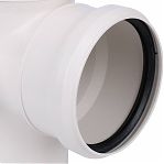 Крестовина двухсторонняя 87 гр. Sinikon Comfort 512037.K, диаметр 110х110х50 мм, полипропилен, белая