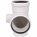 Крестовина двухсторонняя 87 гр. Sinikon Comfort 512037.K, диаметр 110х110х50 мм, полипропилен, белая