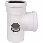 Крестовина двухсторонняя 87 гр. Sinikon Comfort 512037.K, диаметр 110х110х50 мм, полипропилен, белая