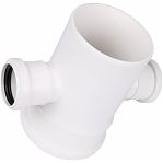 Крестовина одноплоскостная 87 гр., Sinikon Comfort 506011.K, диаметр 110х50 мм, белая