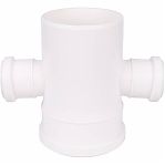 Крестовина одноплоскостная 87 гр., Sinikon Comfort 506011.K, диаметр 110х50 мм, белая