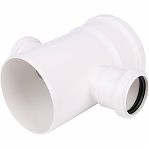 Крестовина одноплоскостная 87 гр., Sinikon Comfort 506011.K, диаметр 110х50 мм, белая