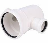 Крестовина одноплоскостная 87 гр., Sinikon Comfort 506011.K, диаметр 110х50 мм, белая