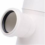 Крестовина одноплоскостная 87 гр., Sinikon Comfort 506011.K, диаметр 110х50 мм, белая