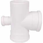 Крестовина одноплоскостная 87 гр., Sinikon Comfort 506012.K, диаметр 110х110х50 мм, белая