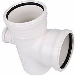 Крестовина одноплоскостная 87 гр., Sinikon Comfort 506012.K, диаметр 110х110х50 мм, белая