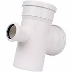 Крестовина одноплоскостная 87 гр., Sinikon Comfort 506012.K, диаметр 110х110х50 мм, белая