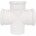 Крестовина одноплоскостная 87 гр., Sinikon Comfort 506015.K, диаметр 110х110х110 мм, белая