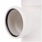 Крестовина одноплоскостная 87 гр., Sinikon Comfort 506015.K, диаметр 110х110х110 мм, белая