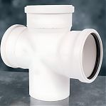 Крестовина одноплоскостная 87 гр., Sinikon Comfort 506015.K, диаметр 110х110х110 мм, белая