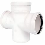 Крестовина одноплоскостная 87 гр., Sinikon Comfort 506015.K, диаметр 110х110х110 мм, белая