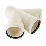 Крестовина одноплоскостная 45 гр., Sinikon Comfort 506016.K, диаметр 110х110х110 мм, белая